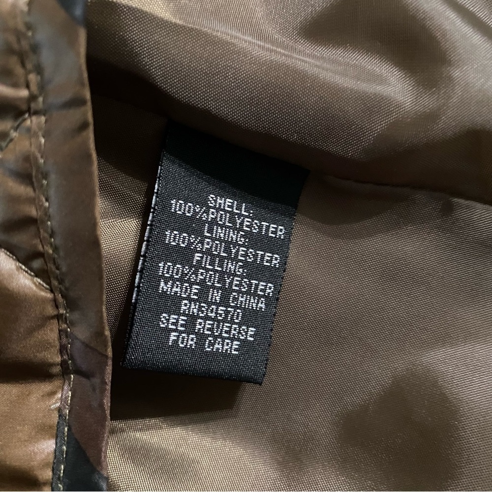 Jason Maxwell Quilted Camo Vest Outdoor Wear Zip Closure - Picture 6 of 6